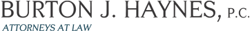 Burton J. Haynes, P.C. - Attorneys at Law Logo